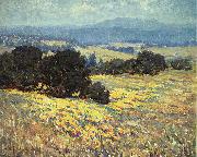 Granville Redmond California Oaks and Poppies oil painting reproduction